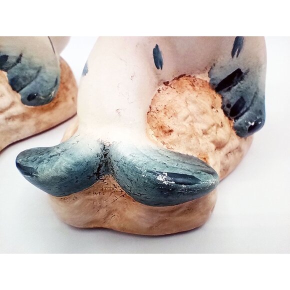 Sea Lions Figures Pair Vintage Playful Ceramic 4.5 Inch Nautical Life Decor - Picture 11 of 16
